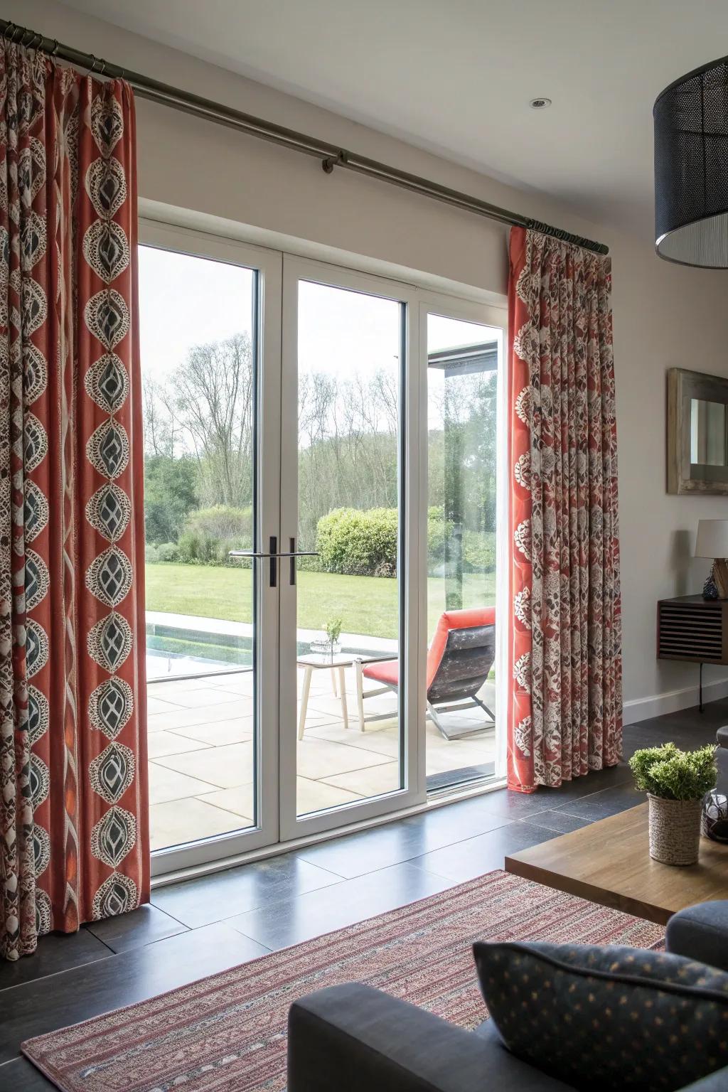 Daring designs turn your curtains into a work of art.