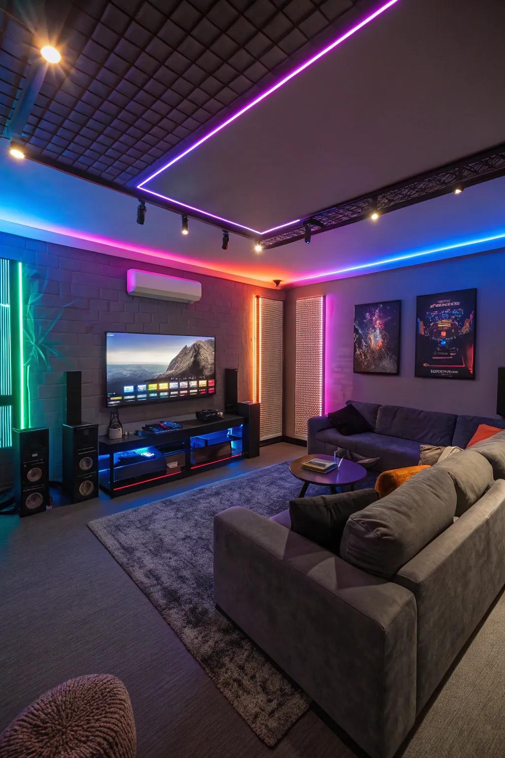 Lighting can really change the feel of your gaming room.