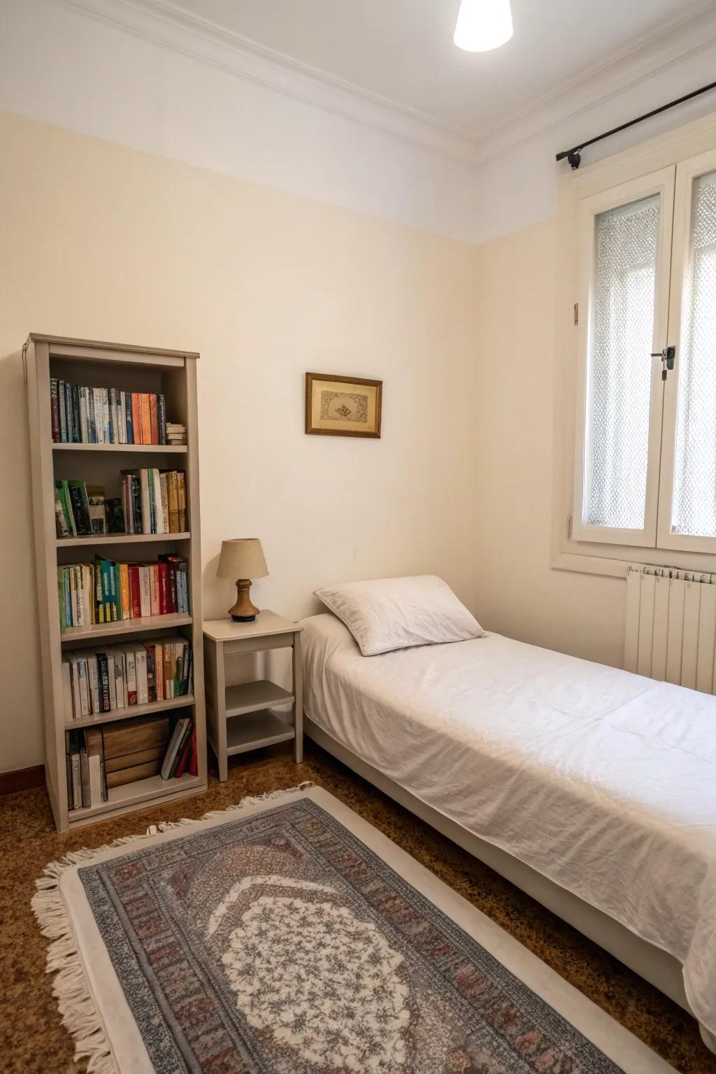 A simple design approach creates a sense of more space.