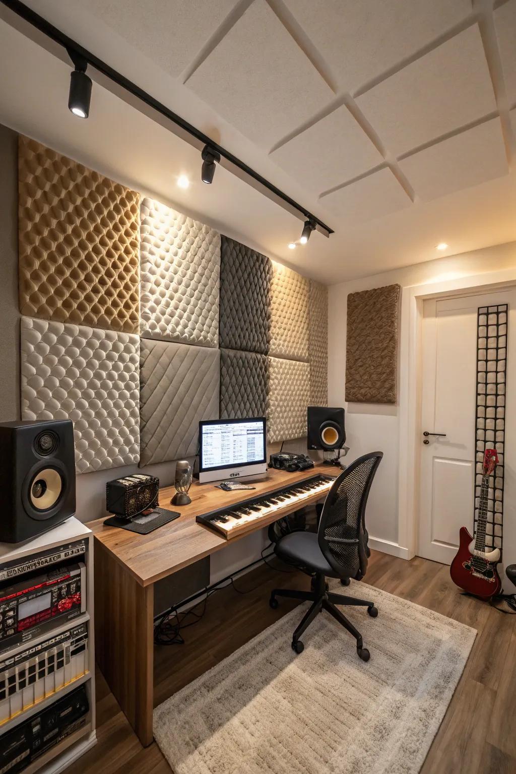 Sound dampening boards enhance sound excellence and add a polished touch.