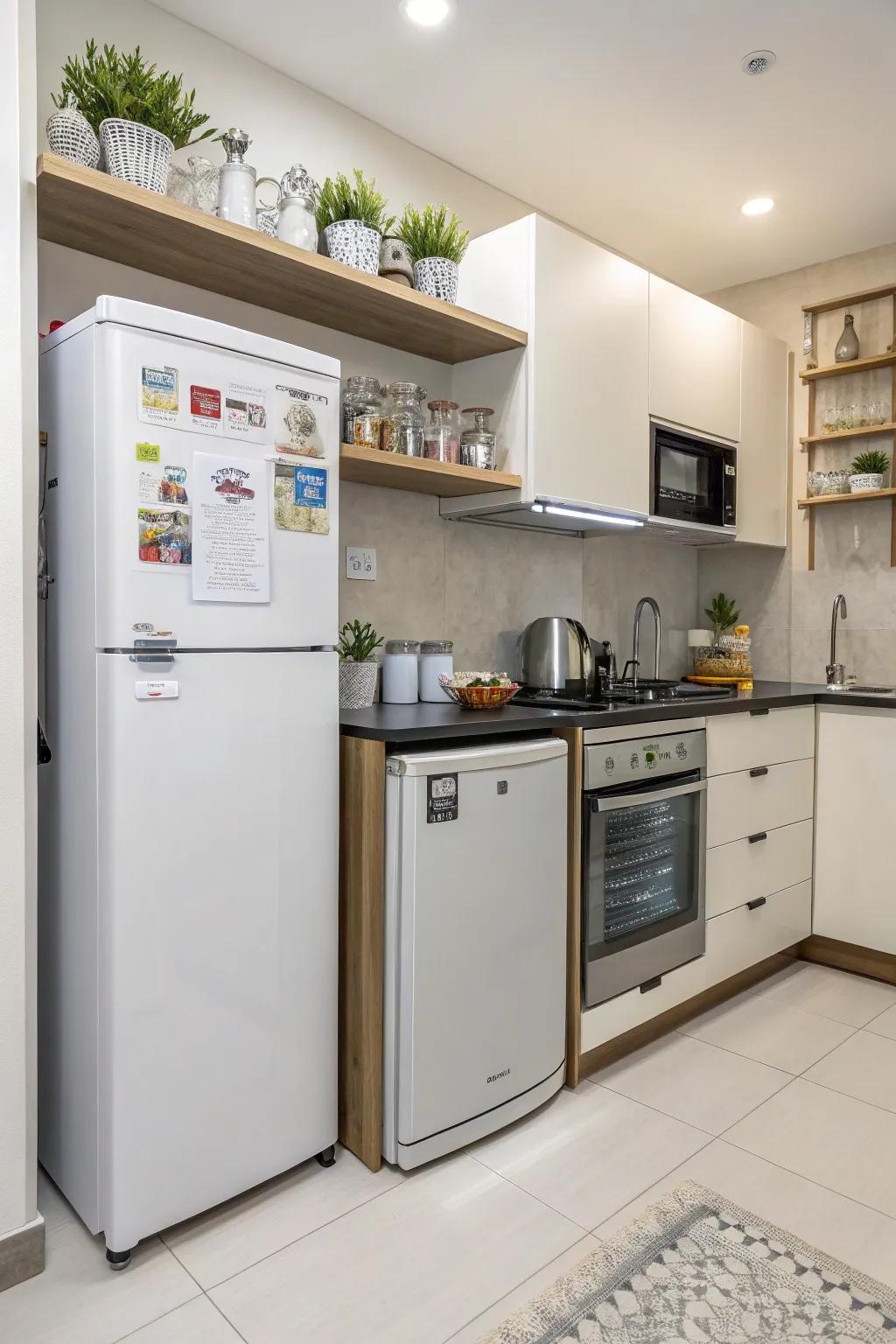 Streamlined appliances contribute to preserving a chic and productive kitchen design.