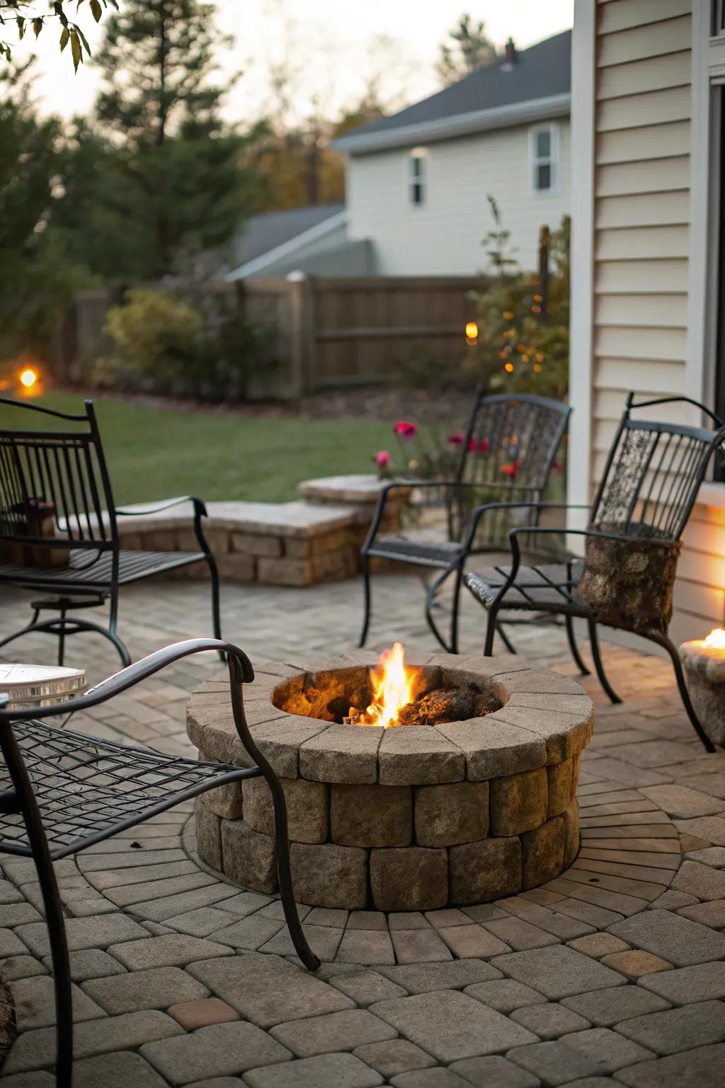 Unify materials for a consistent patio design.