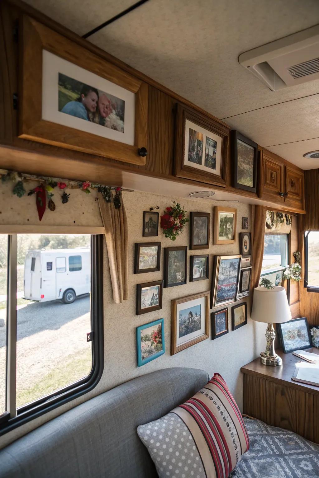 Art is a powerful tool for personalizing your RV, adding character and warmth.