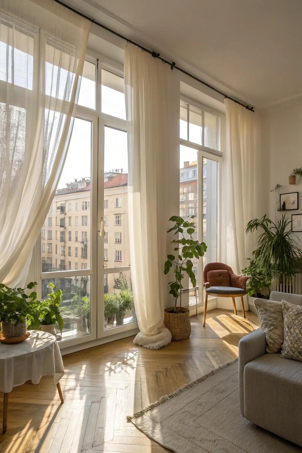 Allow natural light to brighten your space.