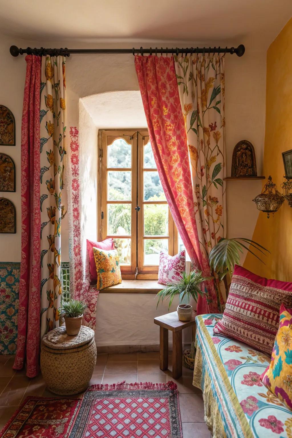 Striking designs have the ability to make small windows stick out with individuality.