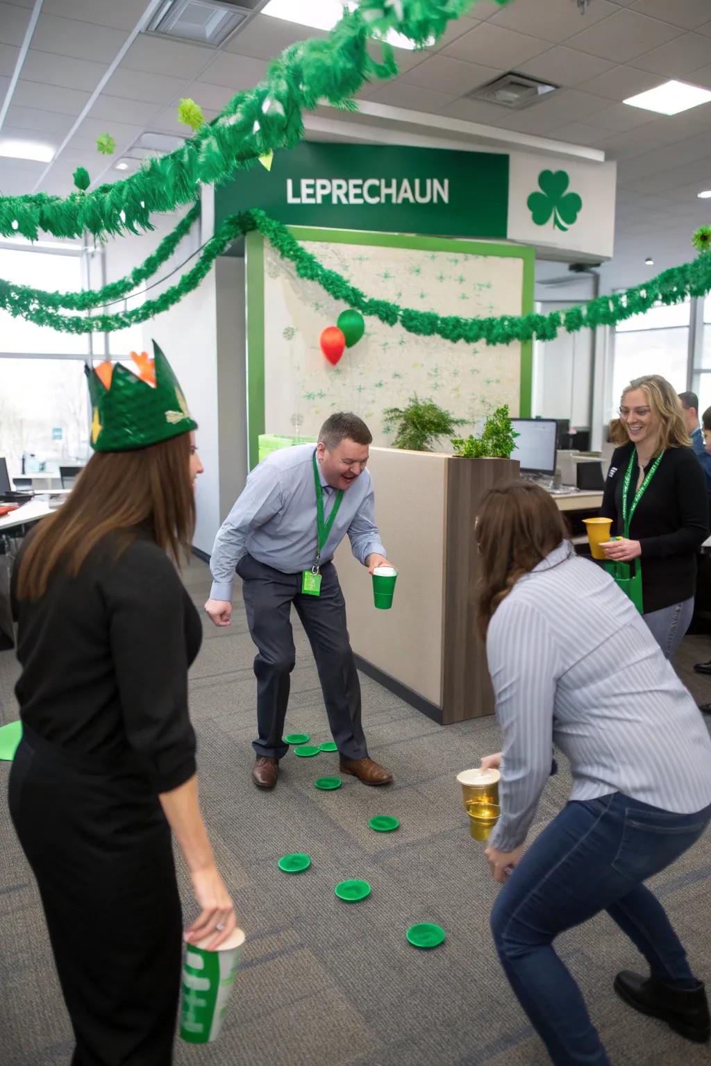 Team up for a fun leprechaun topper contest.