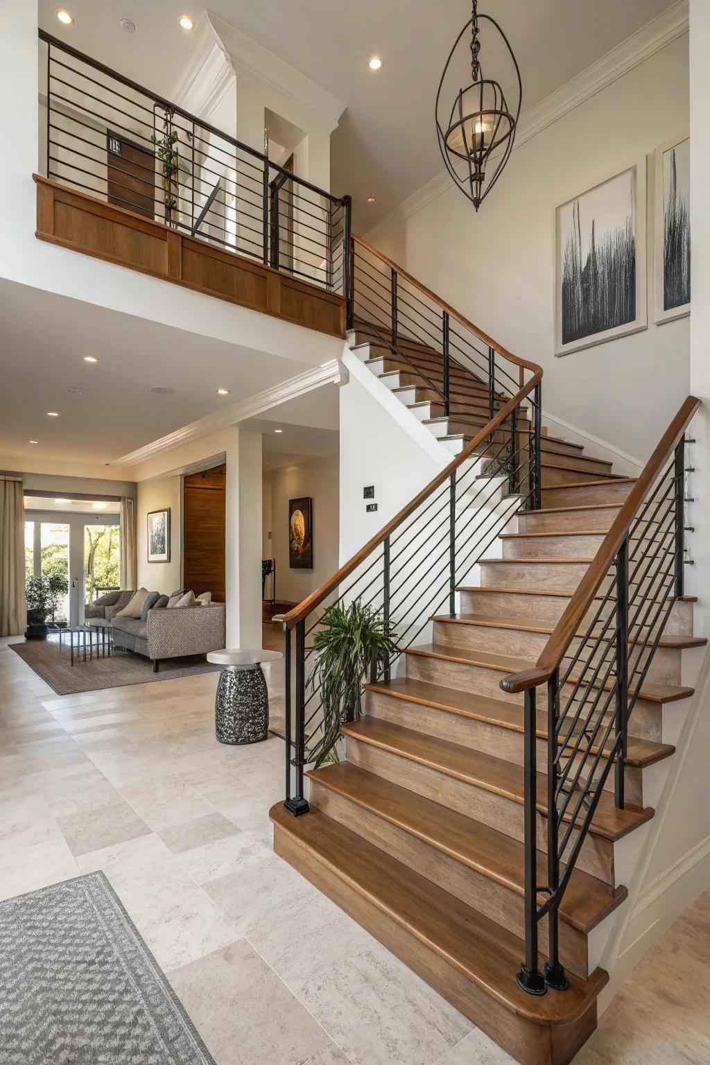 Mixed materials offer a perfect blend of tradition and modernity.