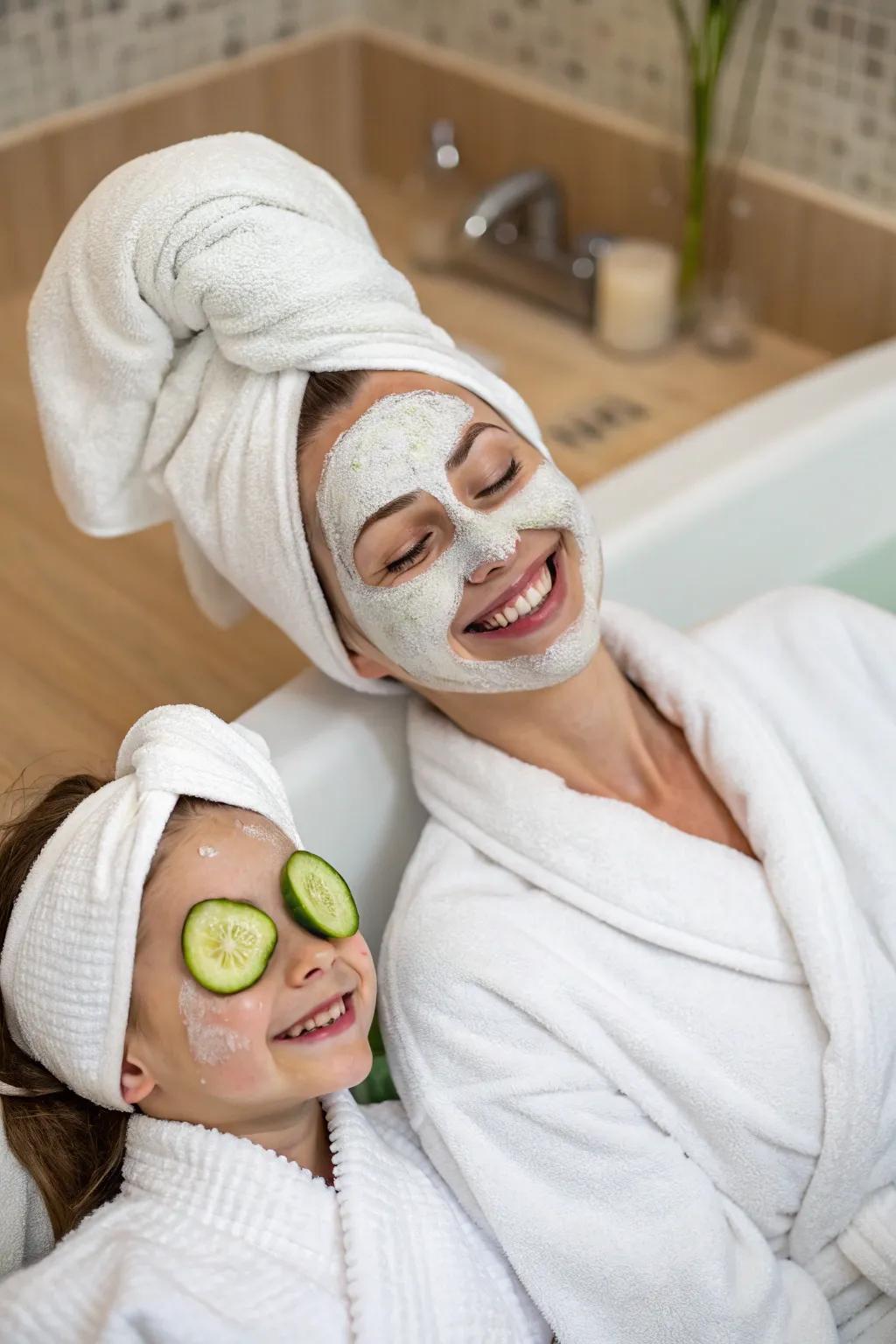 Spoil yourselves with an at home spa experience.