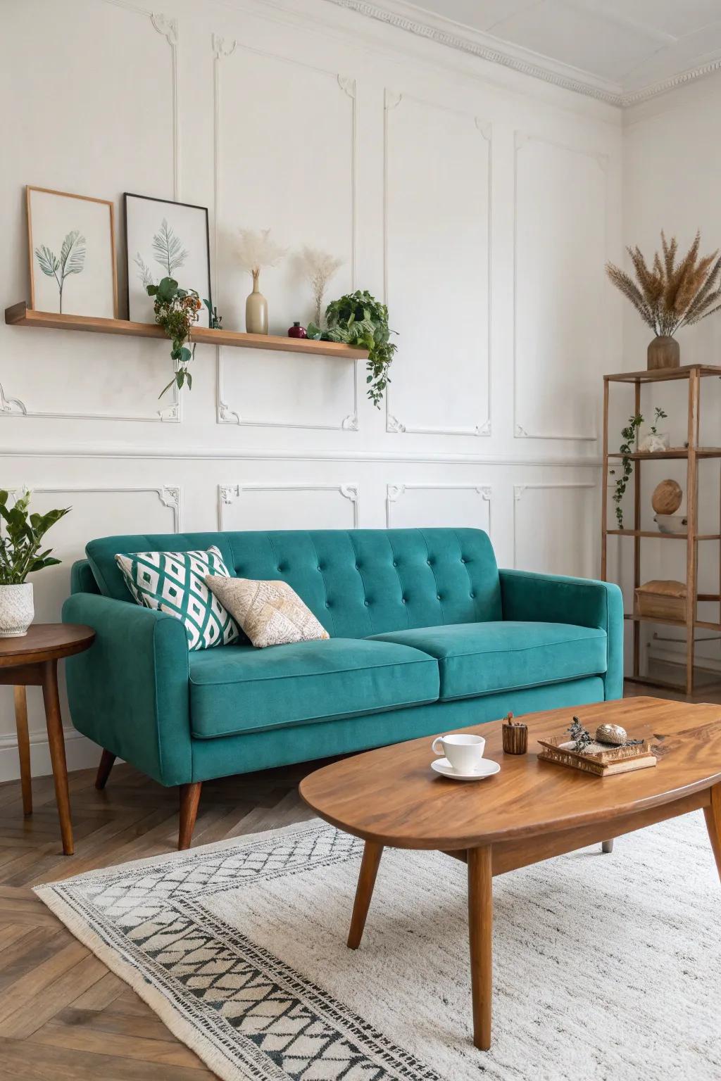 Teal and mid-century modern design— a match conceived in design paradise.