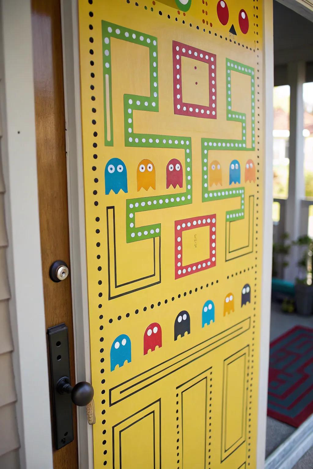A portal showcasing an amusing and interactive Pac-Man maze blueprint.