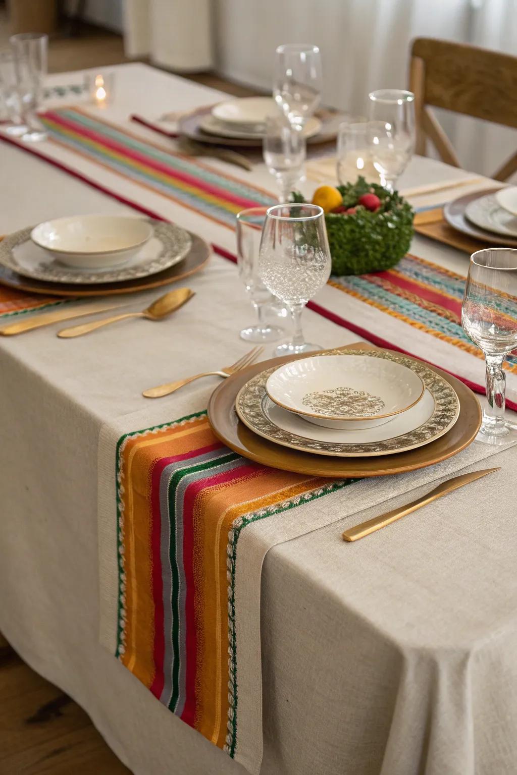 Layered fabrics craft a refined and textured aesthetic.