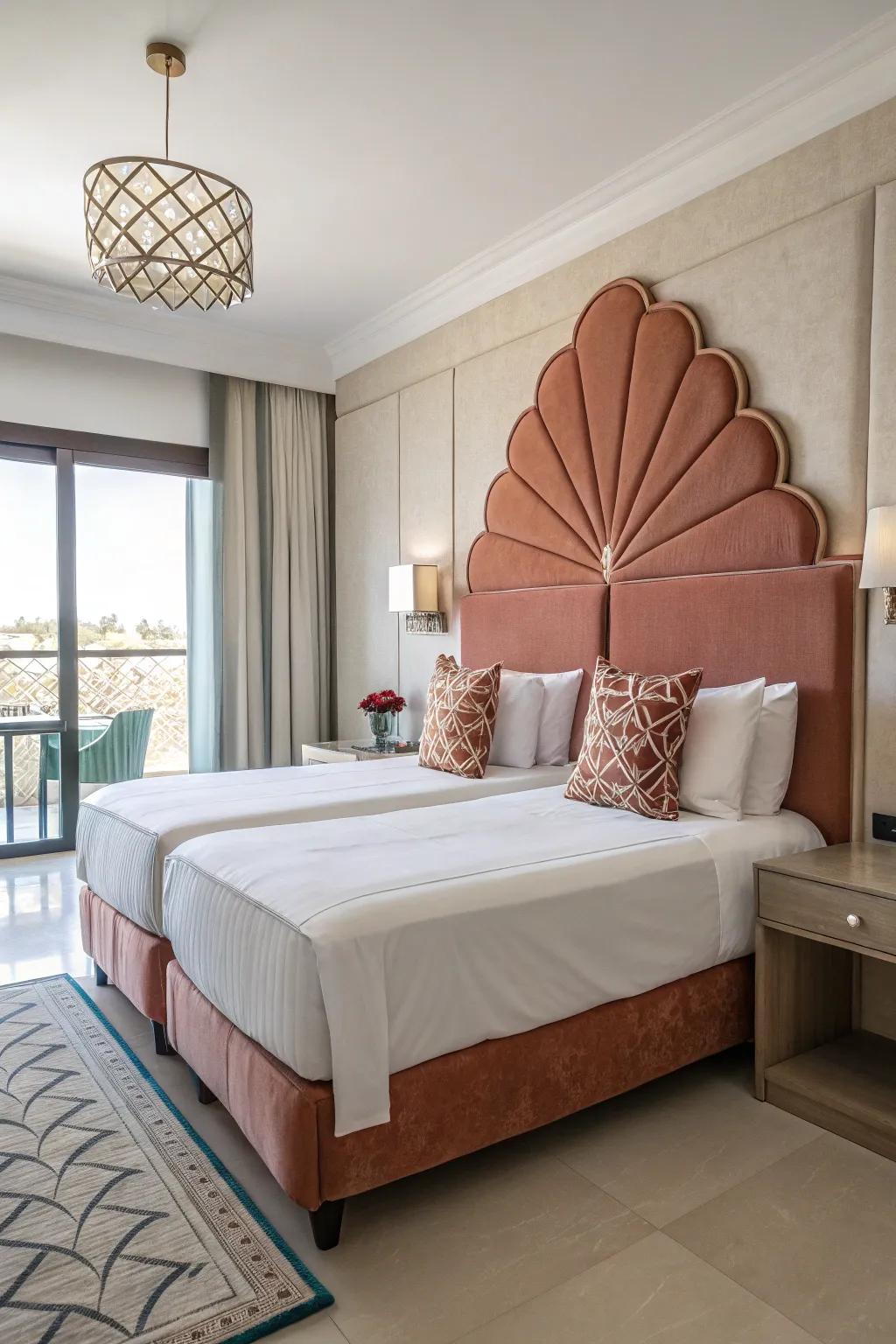 A statement headboard can elevate a twin bed to the focal point of any space.