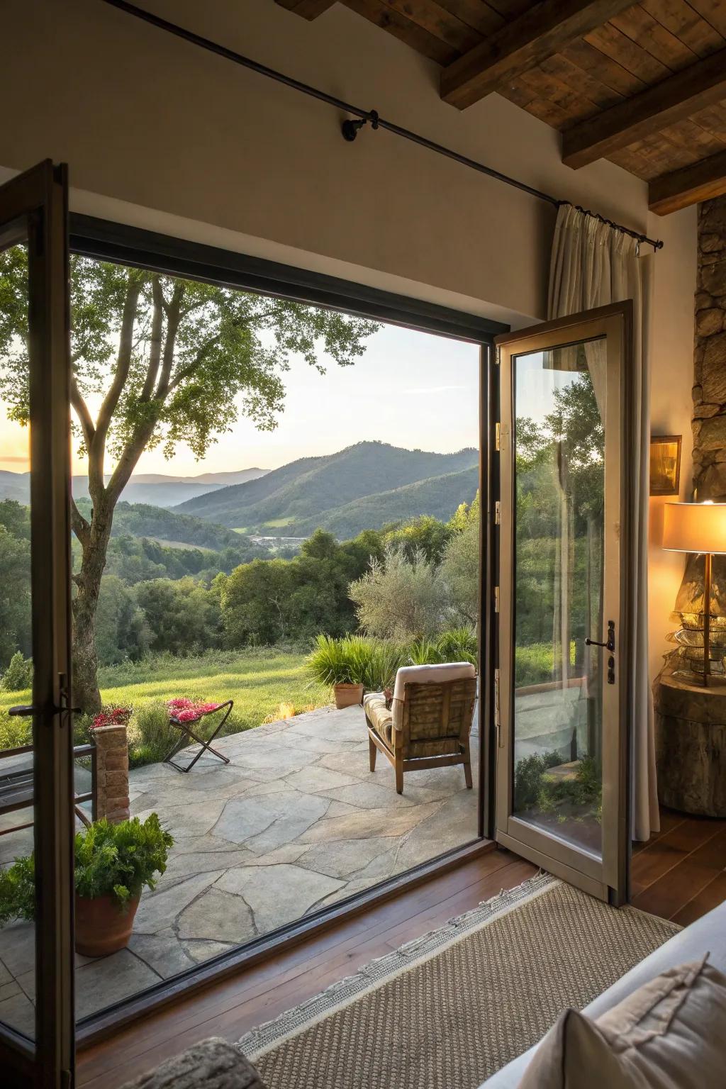 Capture awe-inspiring scenes by adopting natural surroundings.