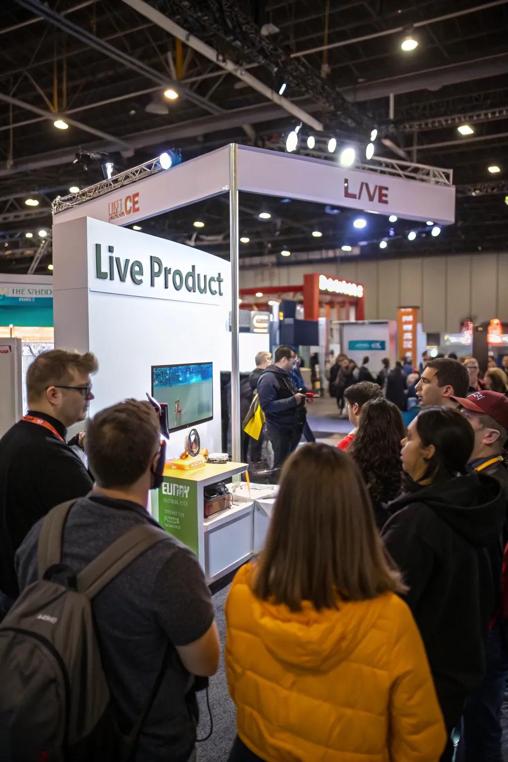 A lively demonstration capturing the crowd's attention.