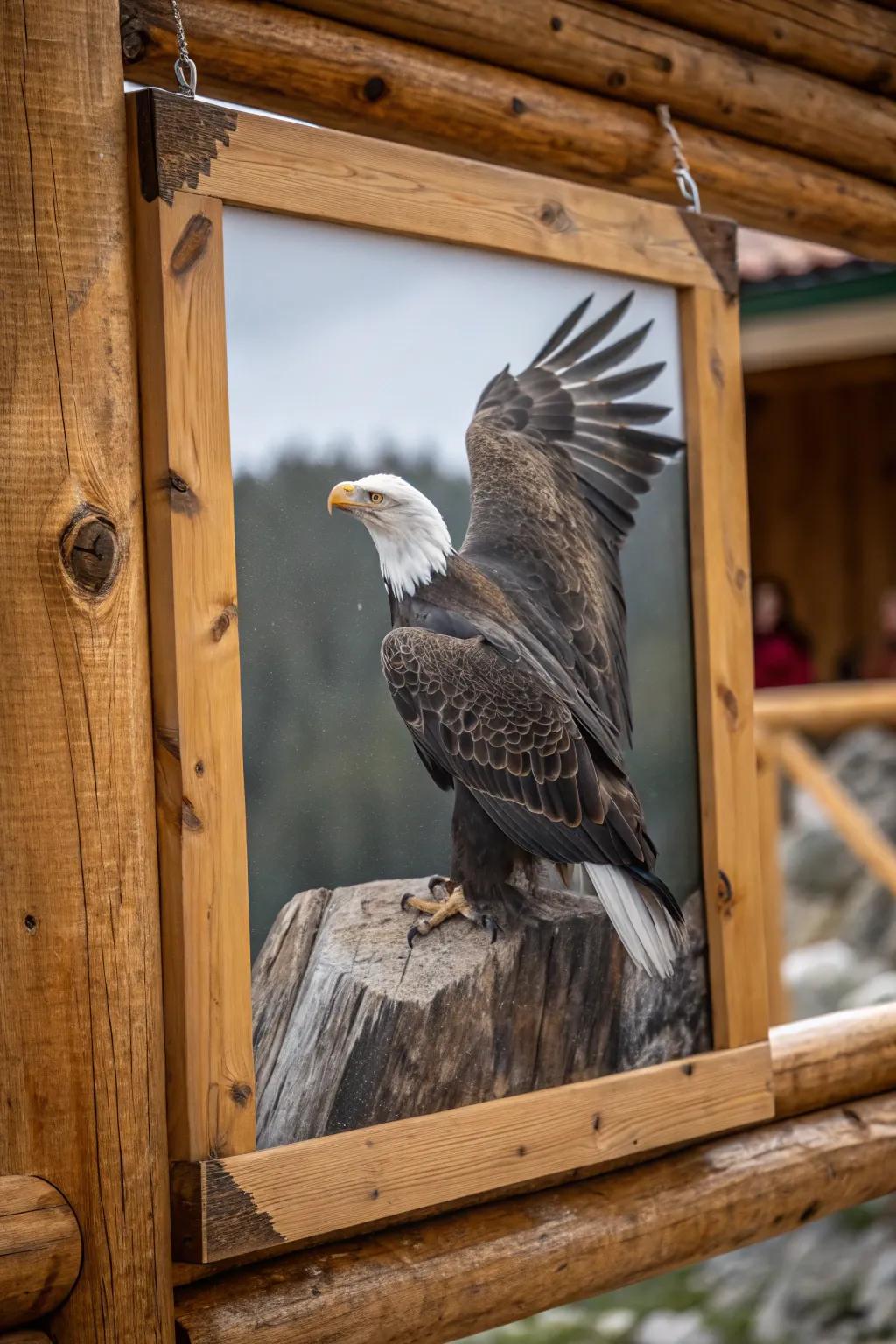 An inspiring eagle poster conveying strength and liberty.