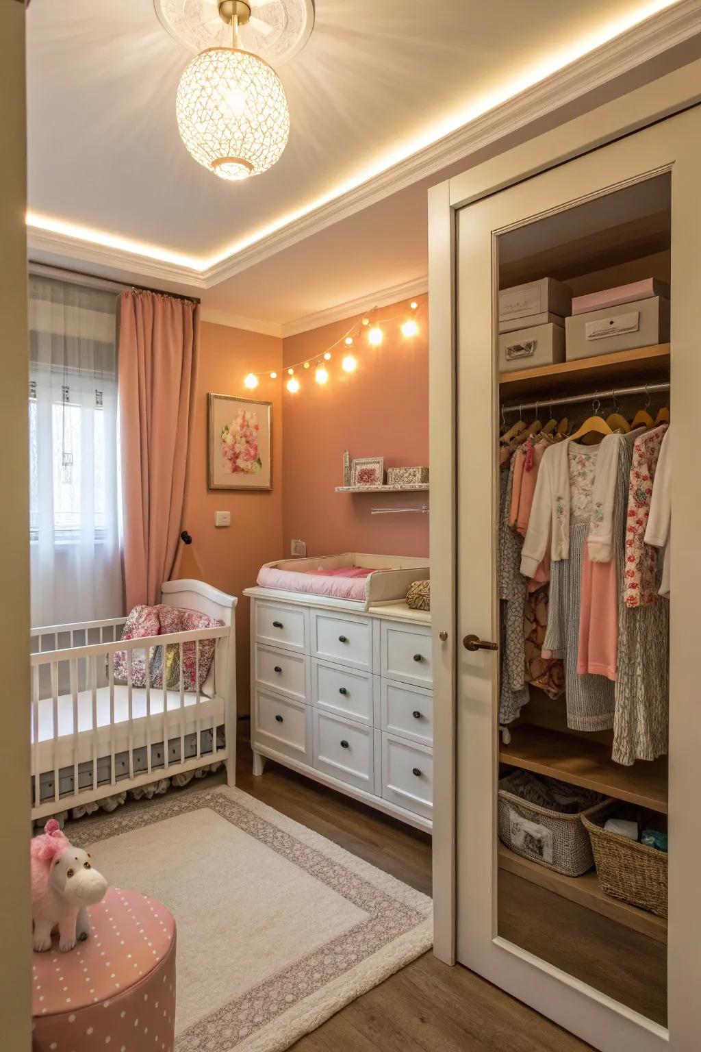 Soft lighting cultivates a serene atmosphere.