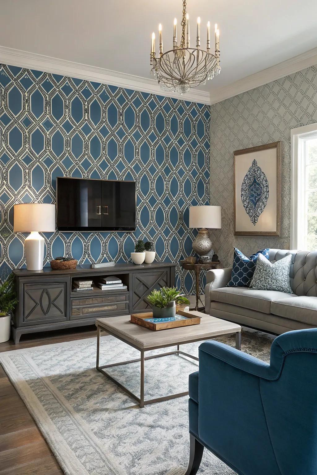 Transform your area with a striking highlighted wall that commands attention.