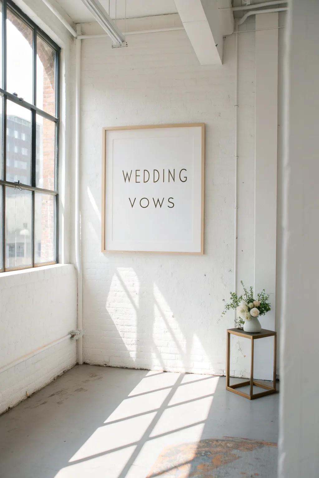 Simple typography decor displaying the beauty of promises.