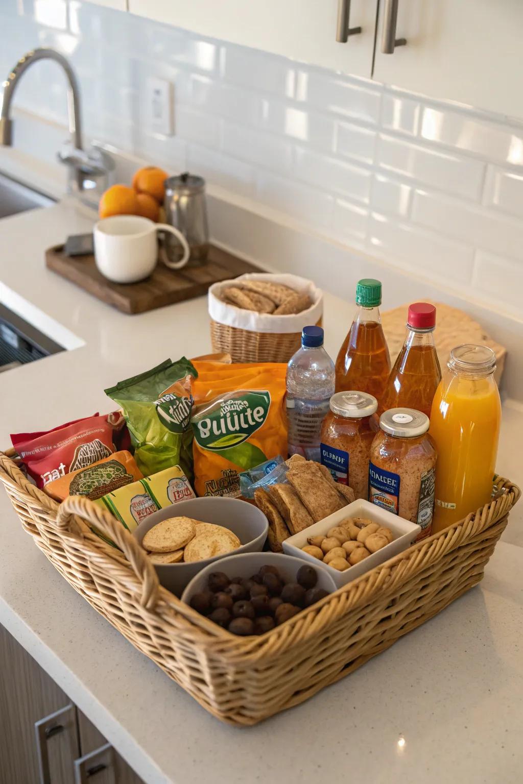 A curated treats assortment to gratify guests' cravings whenever they strike.