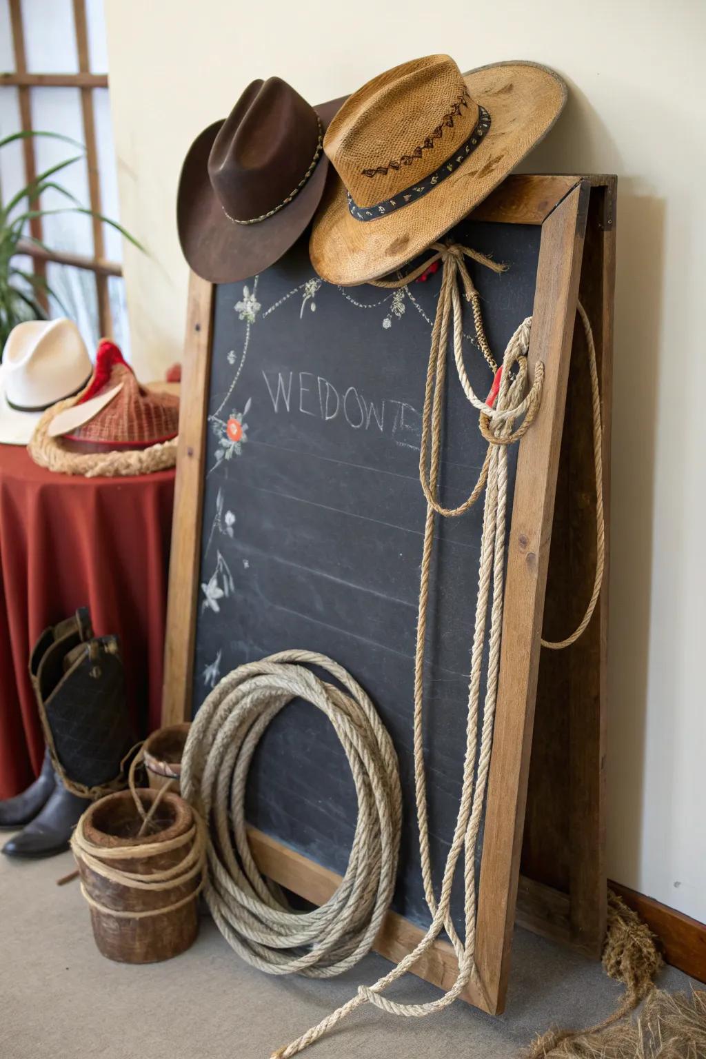 Chalkboards: a personal canvas for creative announcements.