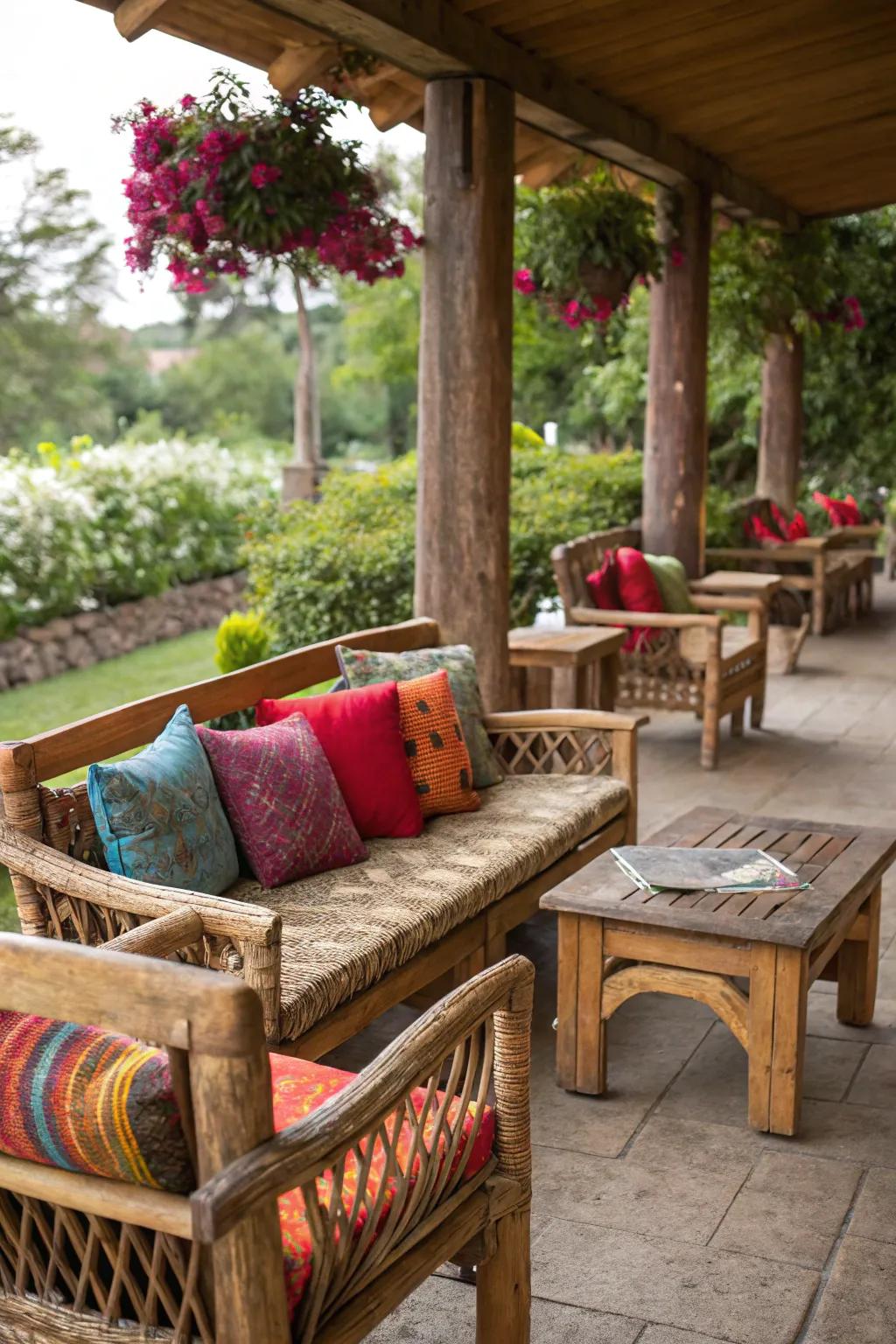 Countryside furnishings that contribute leisure and panache to your patio.