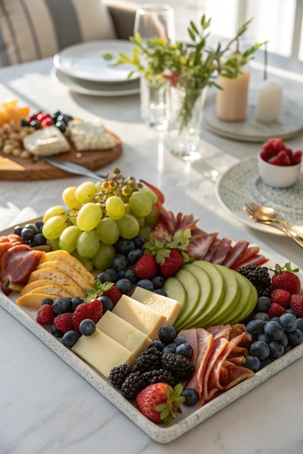 Fruits inject vibrancy and balance into the platter.