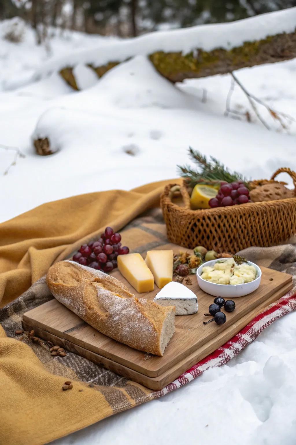 Artisan bread and cheese – a match made in picnic heaven.