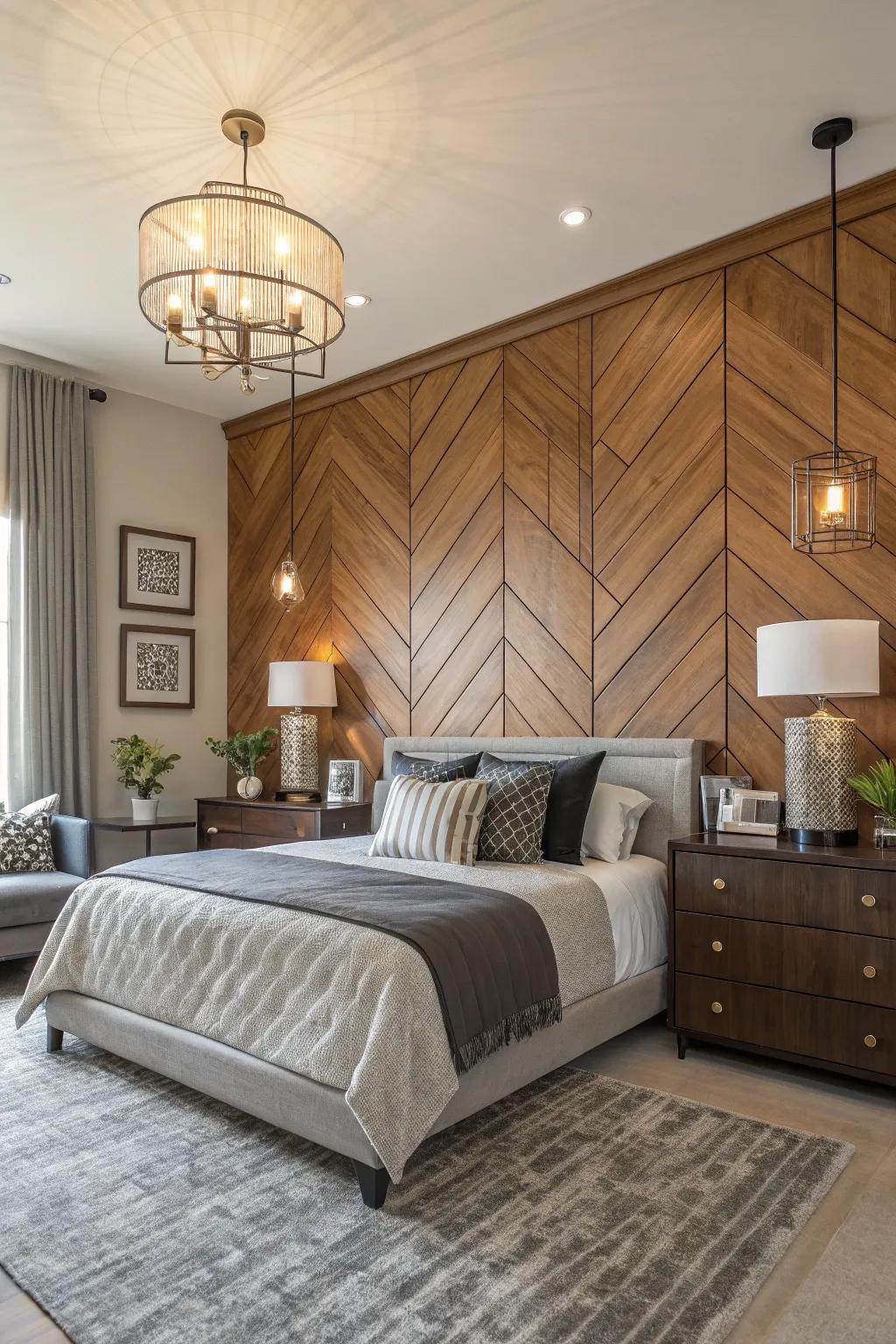 A wood panel accent wall has the power to completely reinvent your space.