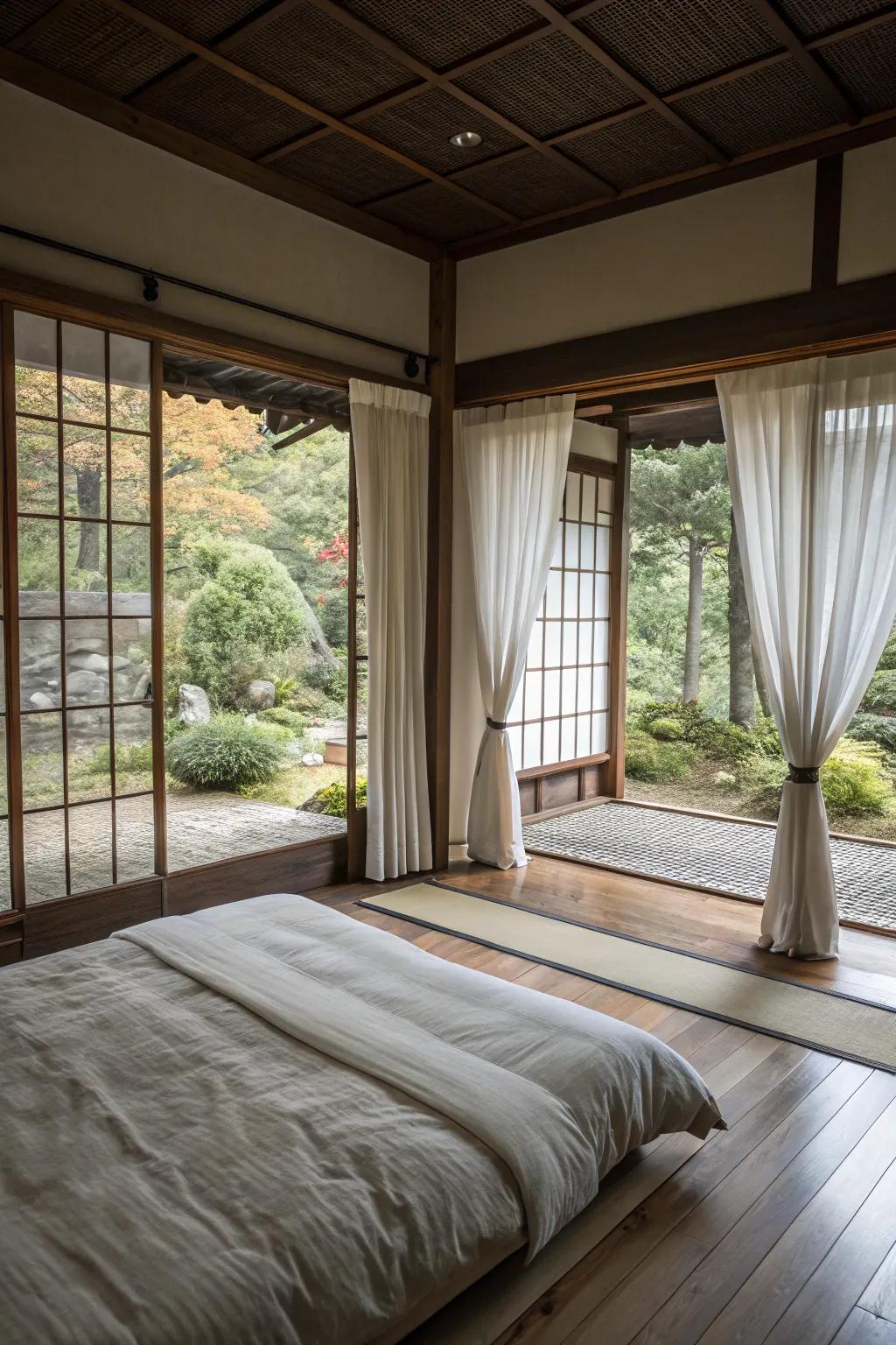 Sunlight imbues the space with a sense of vitality and coziness.