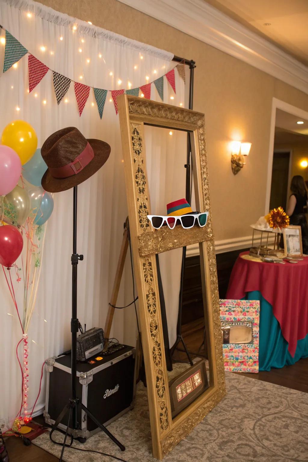 Record delightful memories with a charming snapshot corner, perfect for a first birthday.