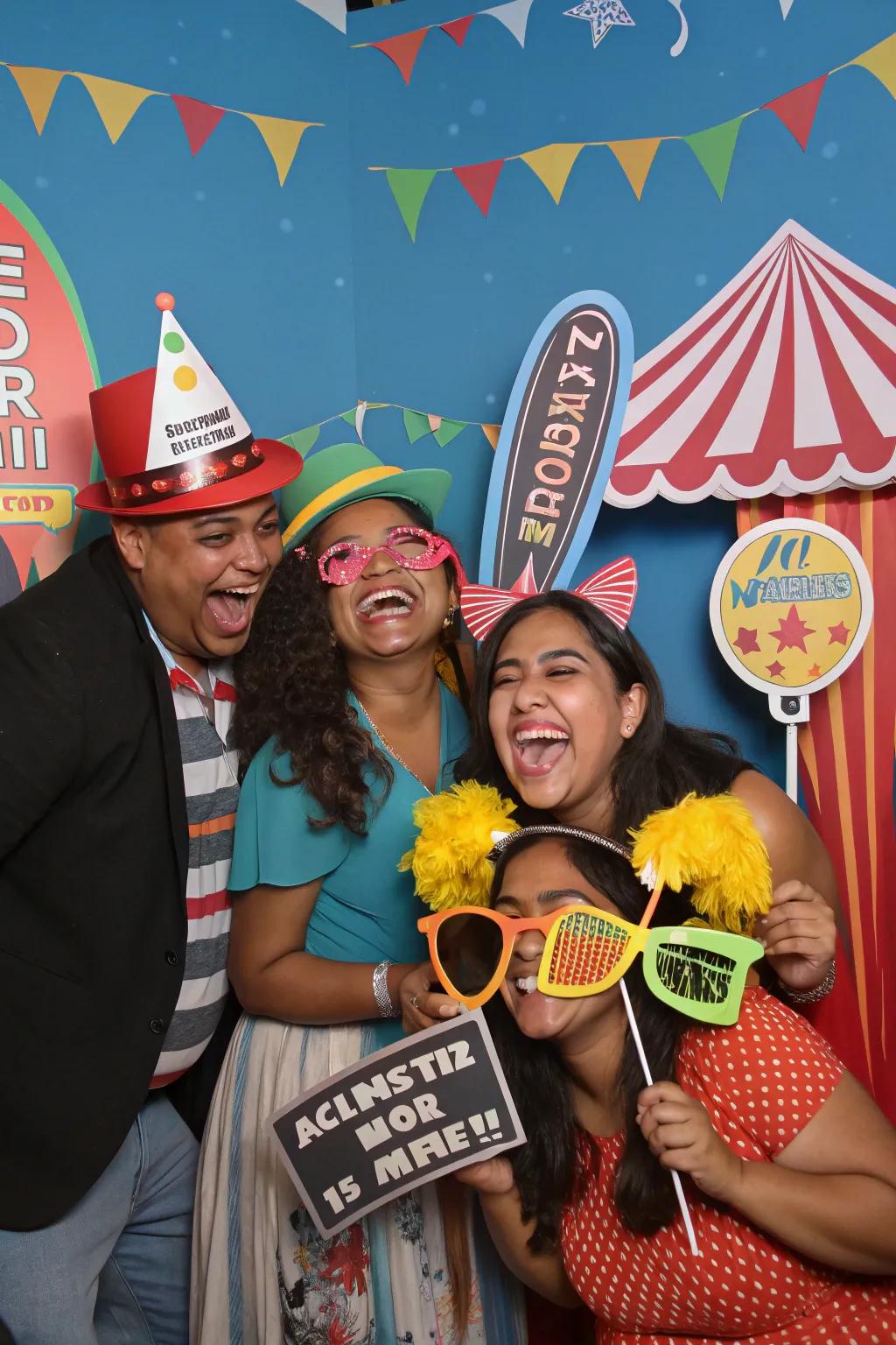 Capture the joy with a themed snapshot station at the celebration.