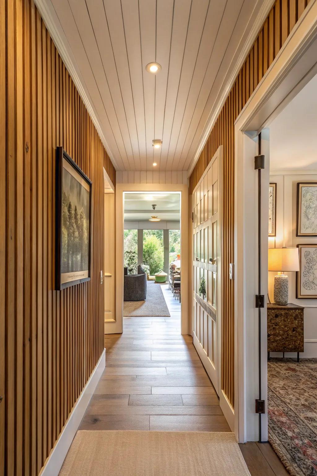 Vertical accents to give the illusion of height.