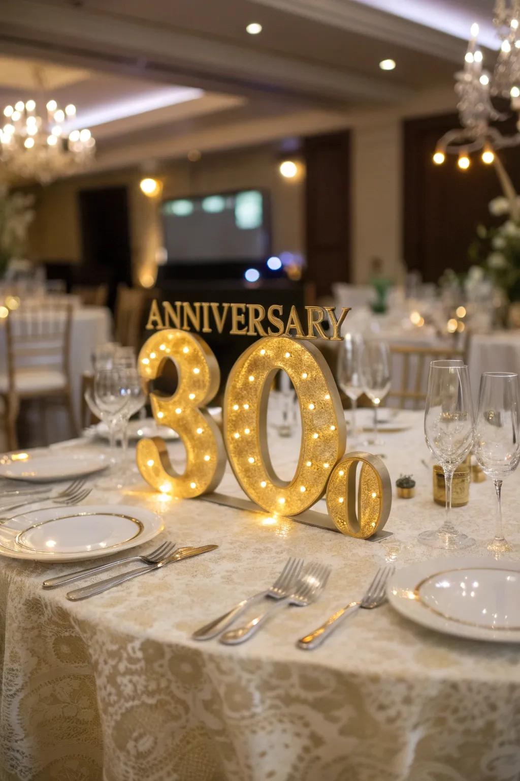 Highlight your milestone with a stunning centerpiece.