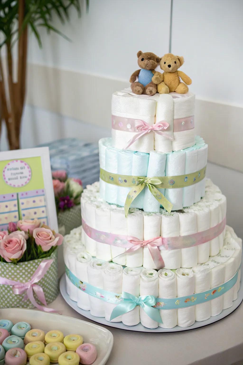 A delightful wrapped fabric creation that serves both as a decorative element and a utilitarian item.