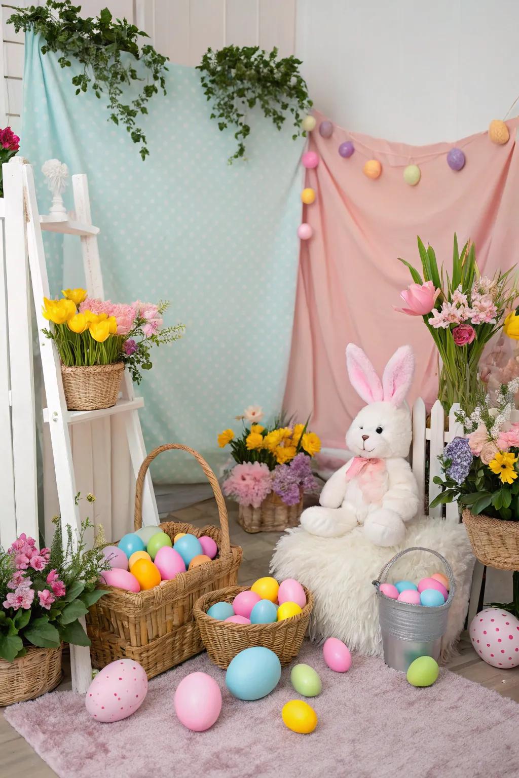 A charming setting for immortalizing Easter memories.