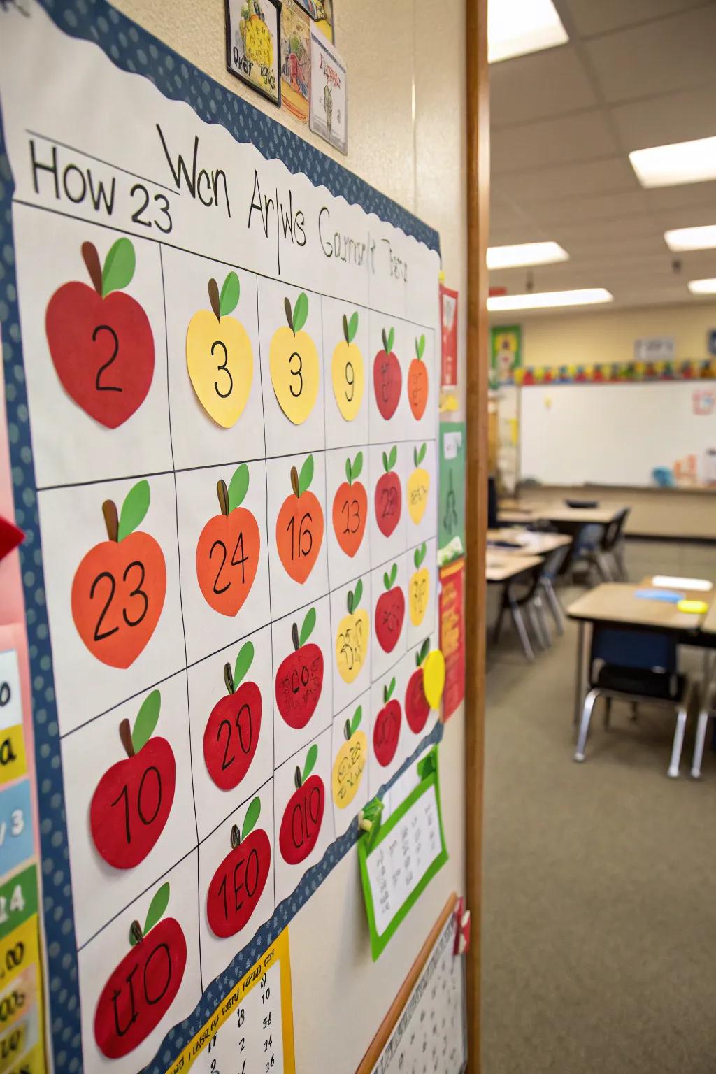 Engage pupils with a tactile fruit counting exercise.