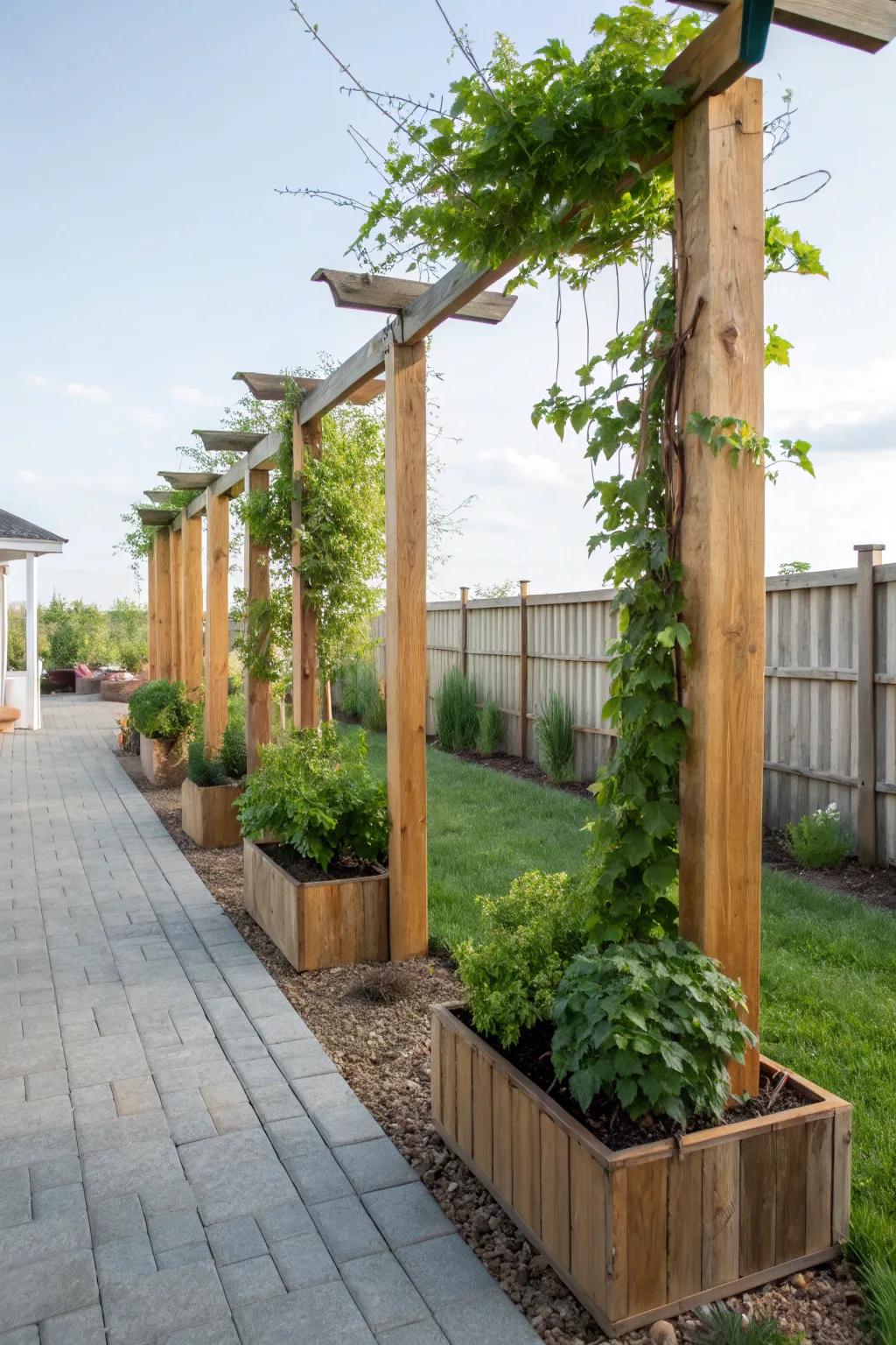 Inject a vertical rush of nature with these lively, verdant post gardens.