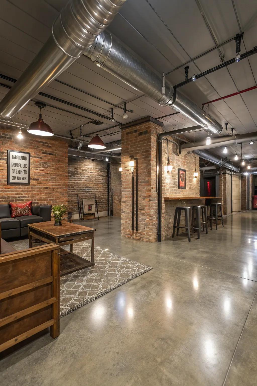Refined stone provides an urban chic aesthetic.