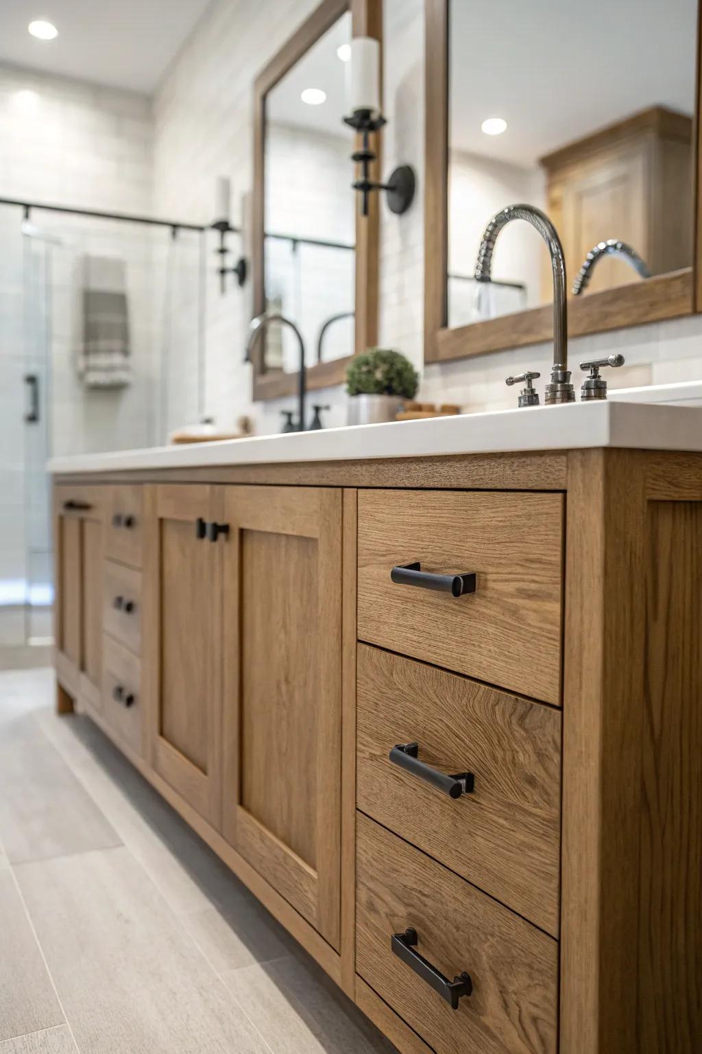 Strike a harmonious balance using an element fusion within your bathroom design.