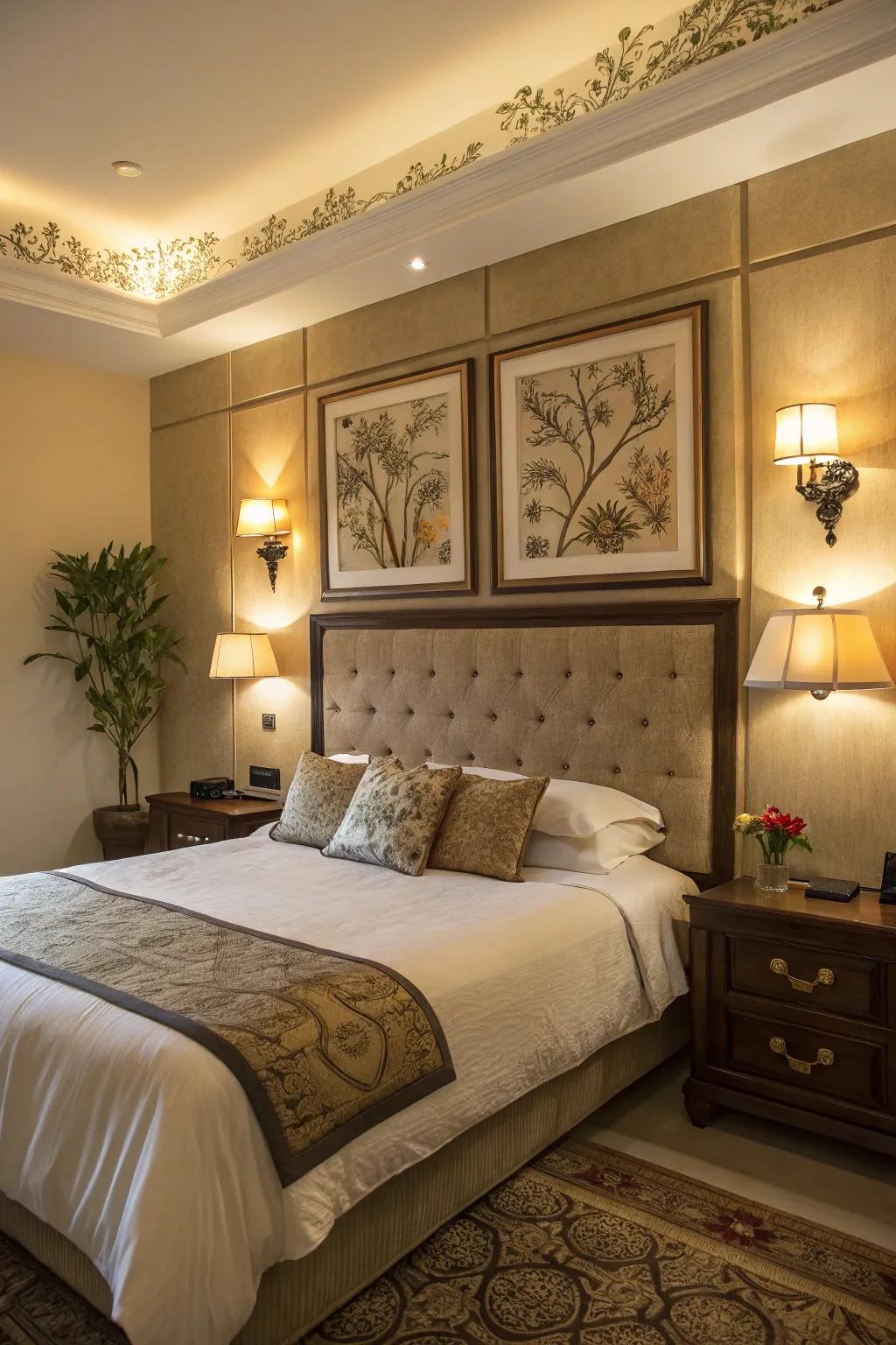 Spotlighting to showcase your decor.
