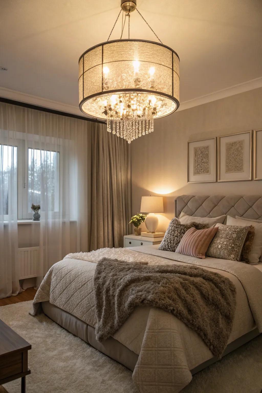 Create warmth with a shade cover fixture.