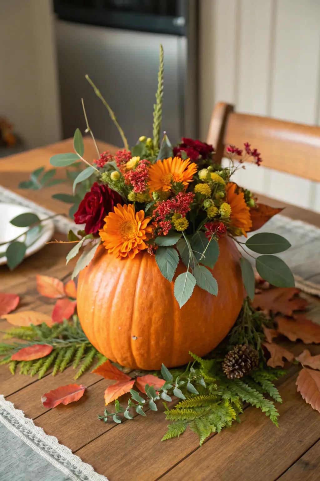 Infuse a touch of elegance through botanically embellished gourds.