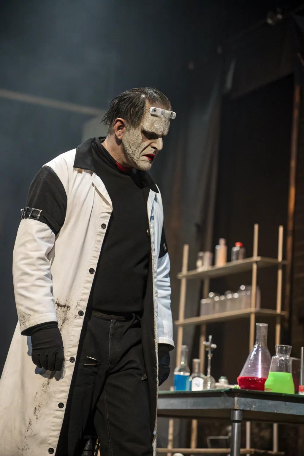 Frankenstein receives a modern makeover with a sophisticated black and white colour scheme.