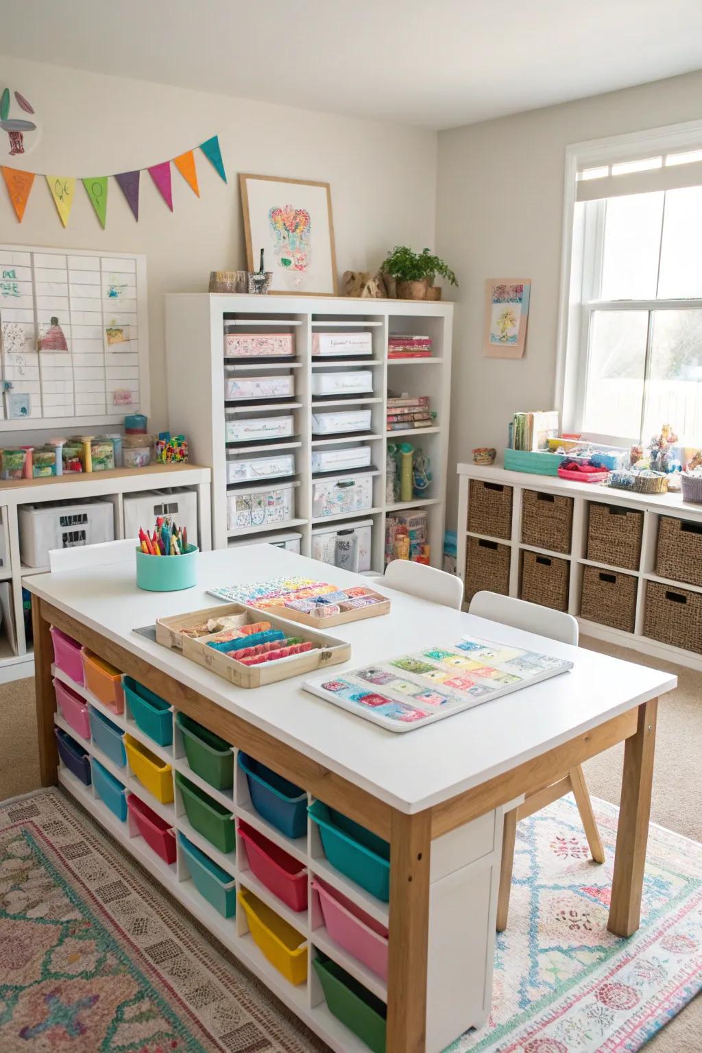 A specialized crafting area can spark imagination and deliver boundless enjoyment.