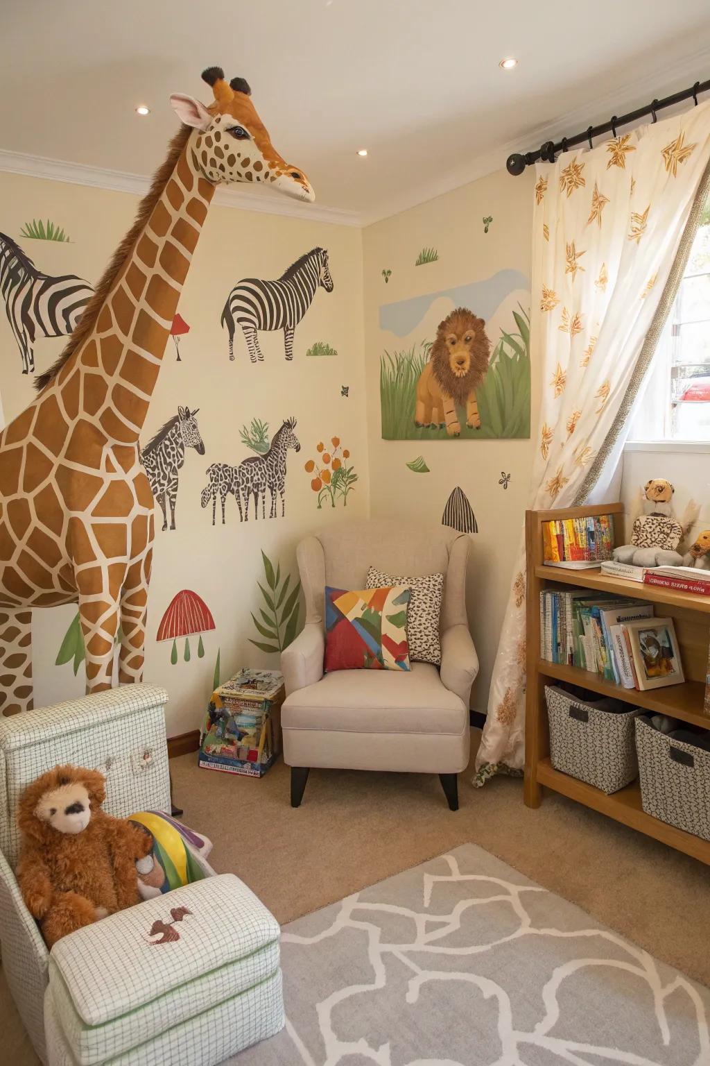 Embark on a savanna expedition with your nursery decor.