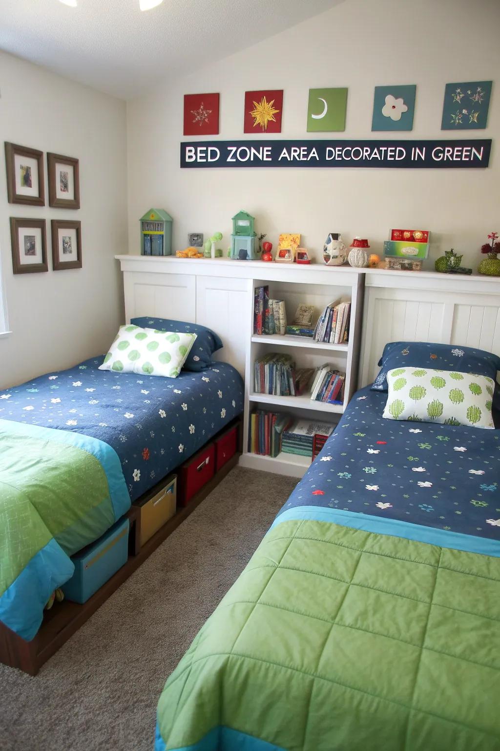 Personalized zones that celebrate each boy's individuality.