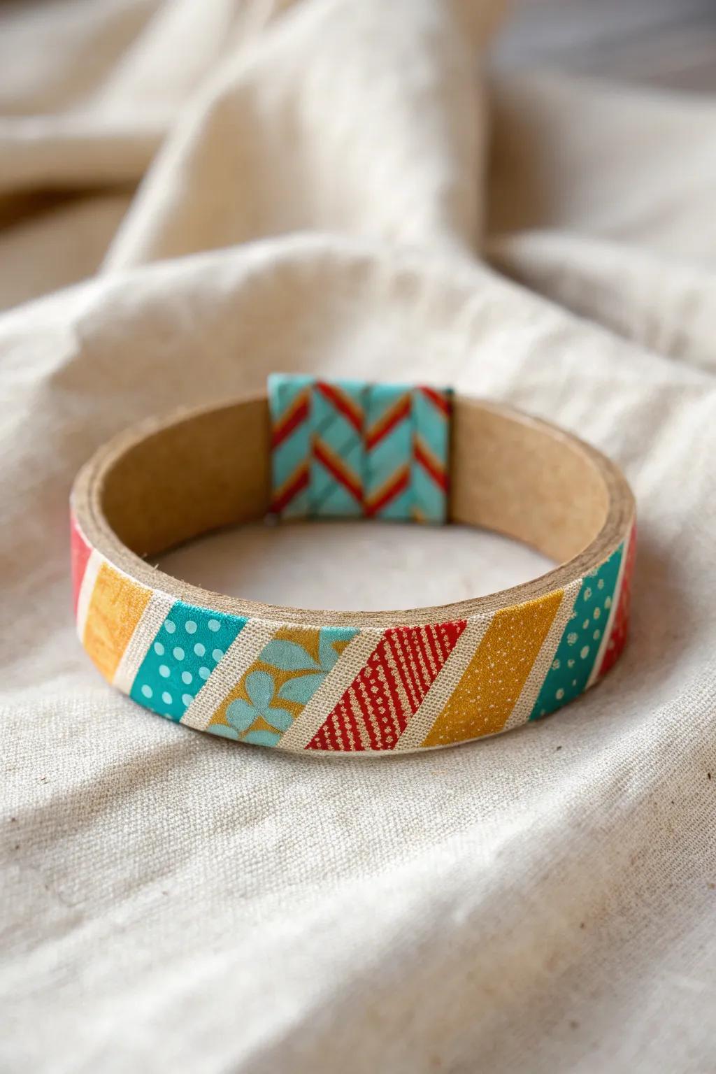 Artisanal Bliss: Chromatic Coated Paper Bangles for Ingenious Children