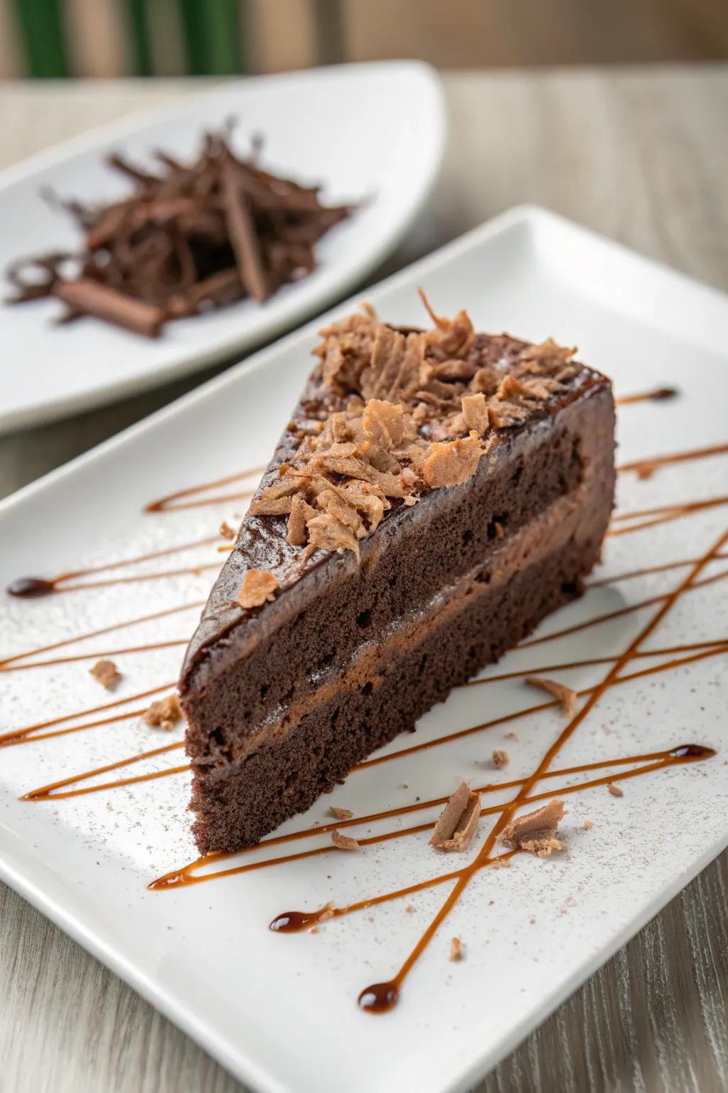 Cocoa curls bring a touch of elegance to your dessert.