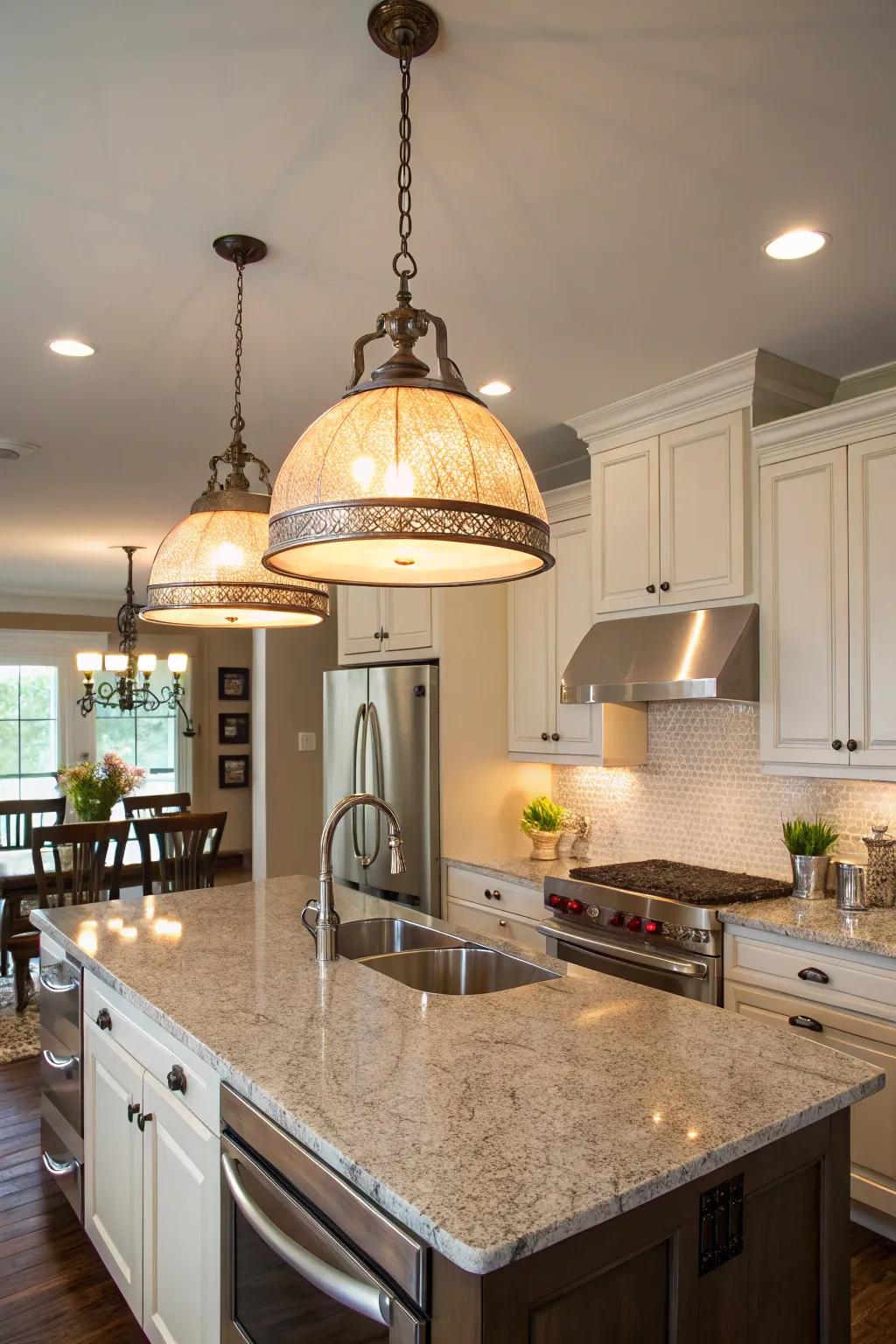 Announce flair utilizing chic pendant illumination.