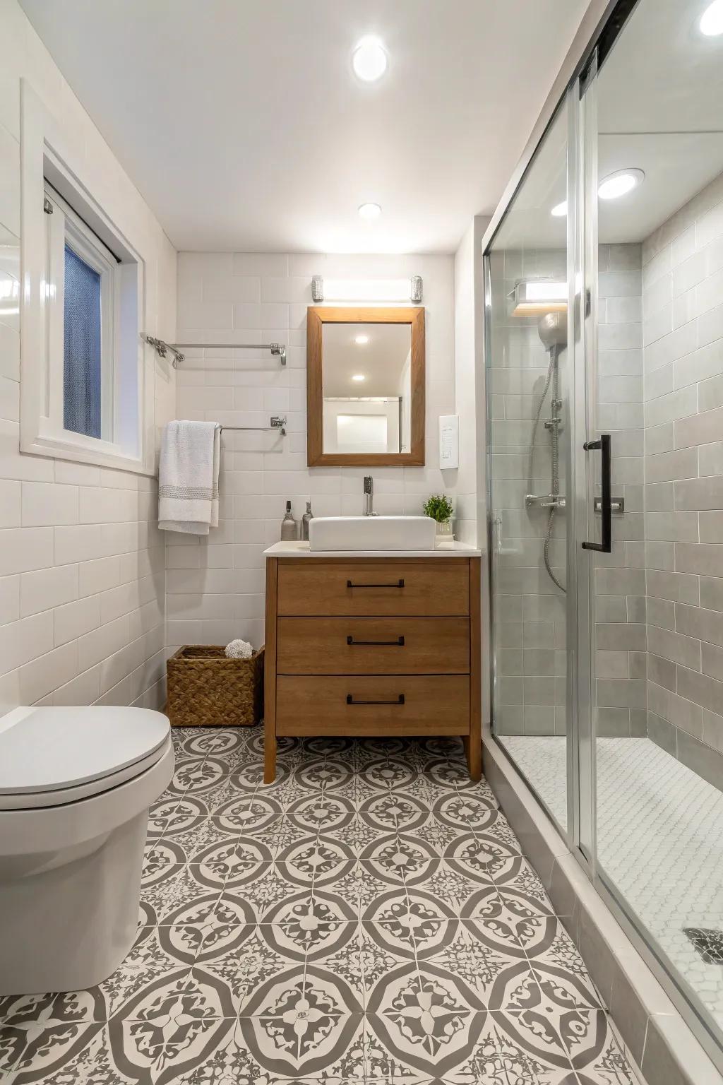 Stick-on tiles: a fast repair for any type of floor.